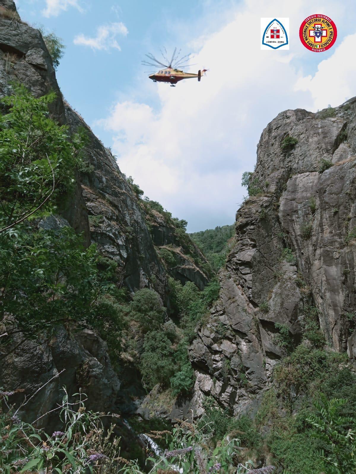 Immagine in evidenza dell'articolo: Interventi del Soccorso Alpino e Speleologico Piemontese  e del Servizio Regionale di Elisoccorso di Azienda Zero